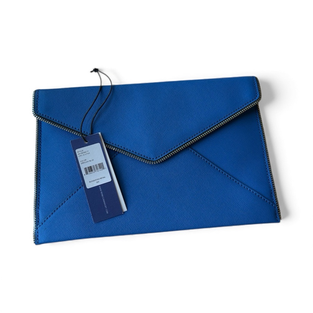 Rebecca Minkoff Leo Clutch in Grecian Blue NWT